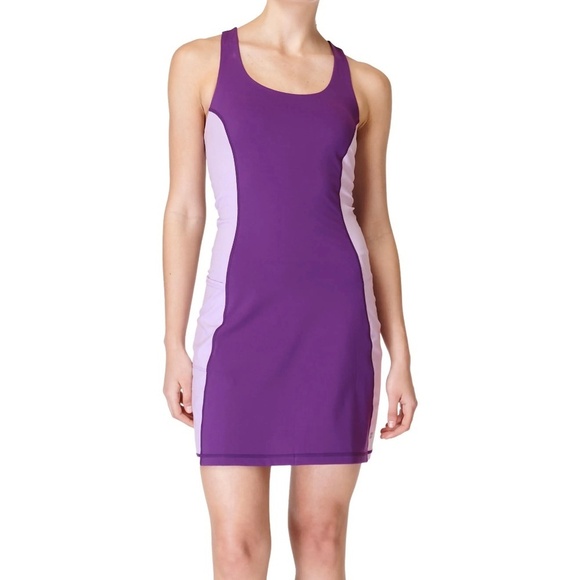 Sweaty Betty Power Workout Colorblock Performance Dress, Purple, Small NWT - Picture 1 of 13